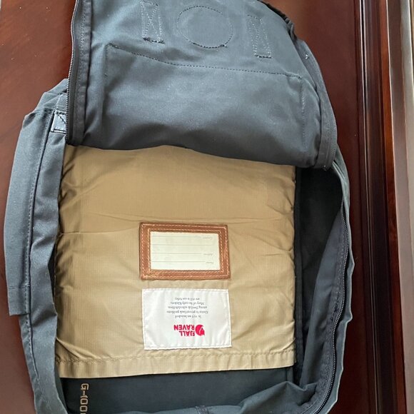 Fjällräven Kånken No. 2 Black – G-1000 HeavyDuty with Leather Details Size: 15\